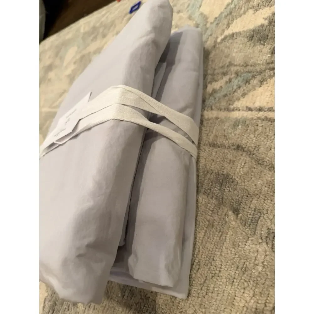 PARACHUTE Percale 4 Piece Sheet Set Light Grey Cotton- King Sz NWT $300